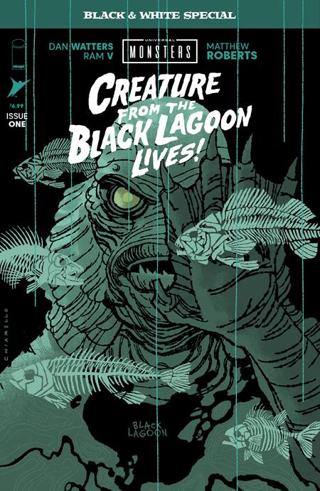 UNIVERSAL MONSTERS CREATURE FROM THE BLACK LAGOON LIVES BLACK & WHITE SPECIAL #1 (OF 2) — Cover B