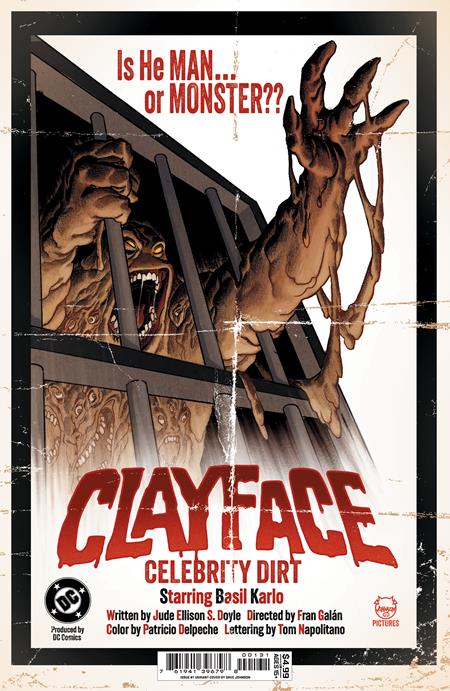 CLAYFACE CELEBRITY DIRT #1 (OF 6) Cover C - DAVE JOHNSON CARD STOCK