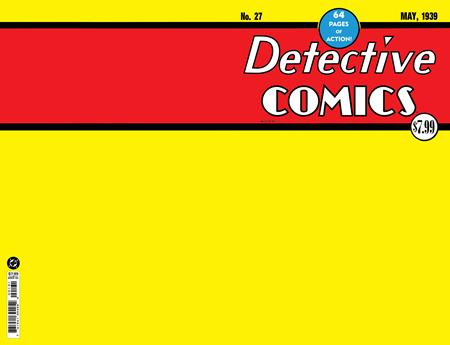 DETECTIVE COMICS #27 FACSIMILE EDITION CVR C BLANK CARD STOCK VAR (2026)