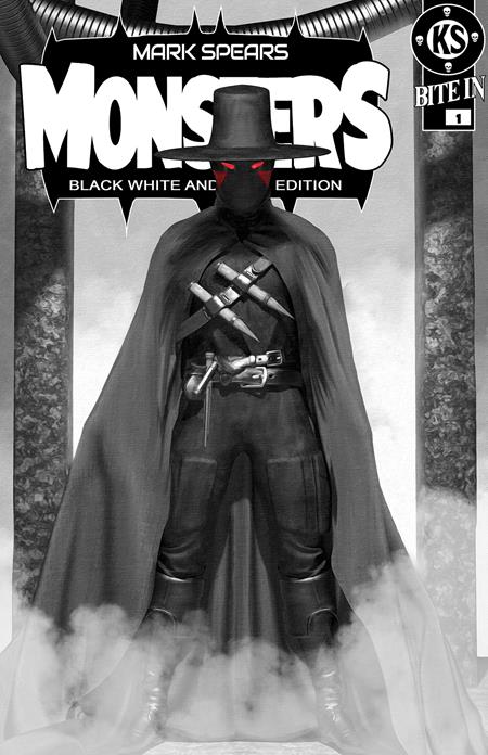 MARK SPEARS MONSTERS #1 BLACK WHITE & DEAD EDITION [7TH PRINTING] CVR D MARK SPEARS ABSOLUTE BATMAN #1 HOMAGE VAR