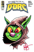 DF D ORC #1 FOURTH PRINTING BLANK VARIANT SIGNED AND REMARKED BY KEN HAESER