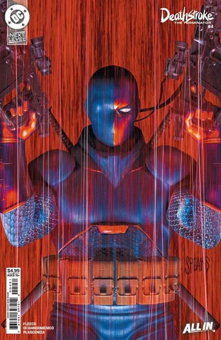 DF DEATHSTROKE THE TERMINATOR #4 MARK SPEARS VARIANT SIGNED BY TONY FLEECS