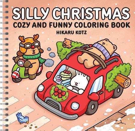 Silly Christmas Cozy and Funny Coloring Book for Adults and Teens TP