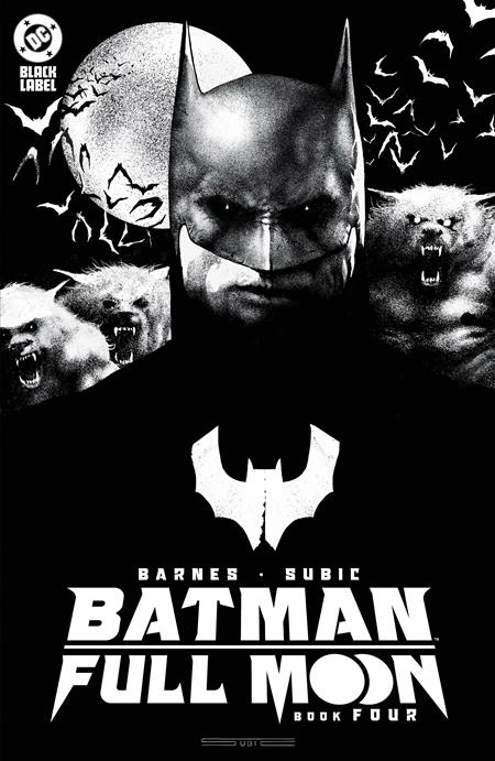 BATMAN FULL MOON #1-4 CVR A SET/RUN COMPLETE GLOW-IN-THE-DARK #1 IS 2ND PRINT