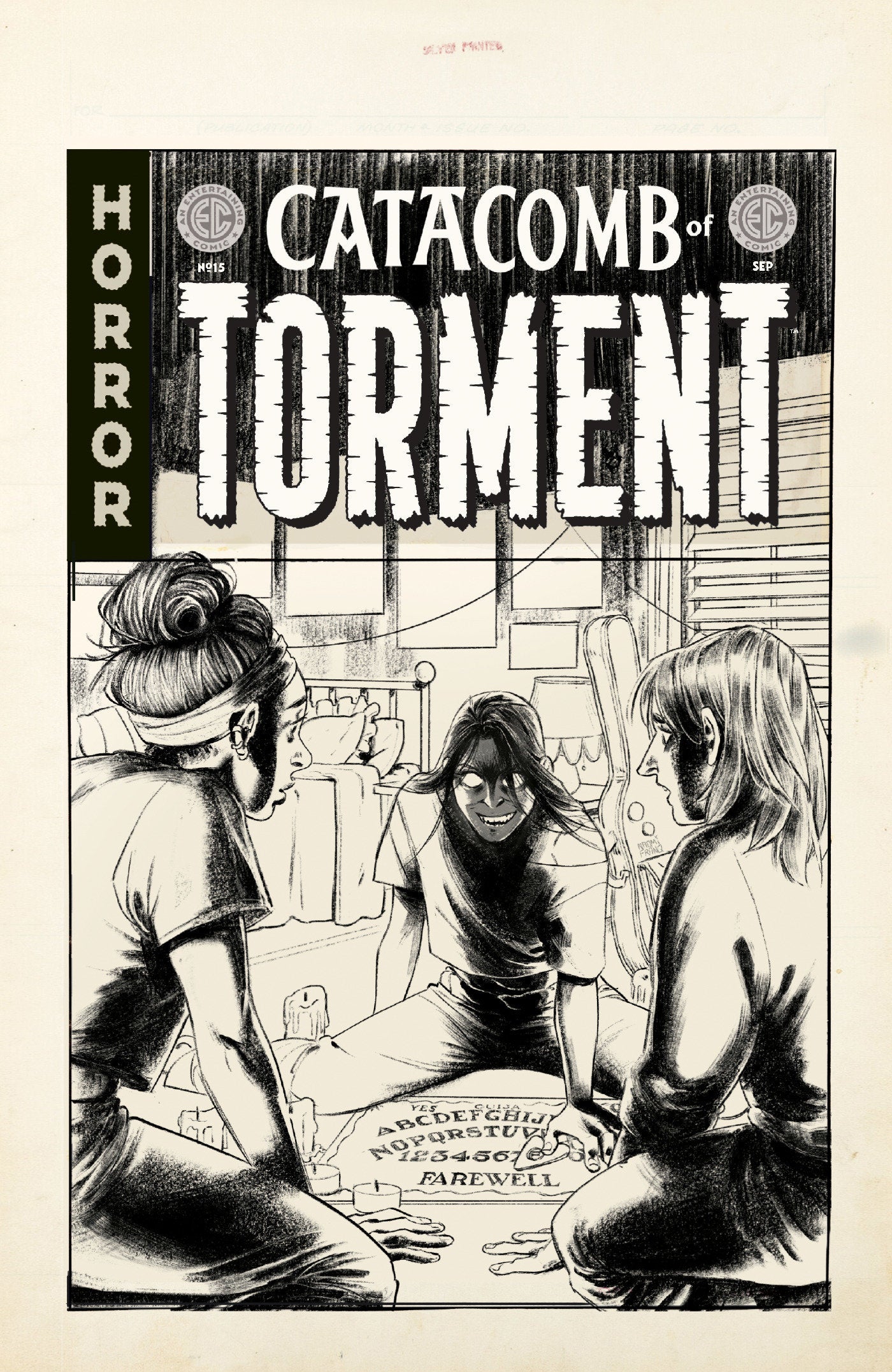 EC CATACOMB OF TORMENT #15 CVR Cover D - INC NAOMI FRANQ B&W ARTIST EDITION VAR