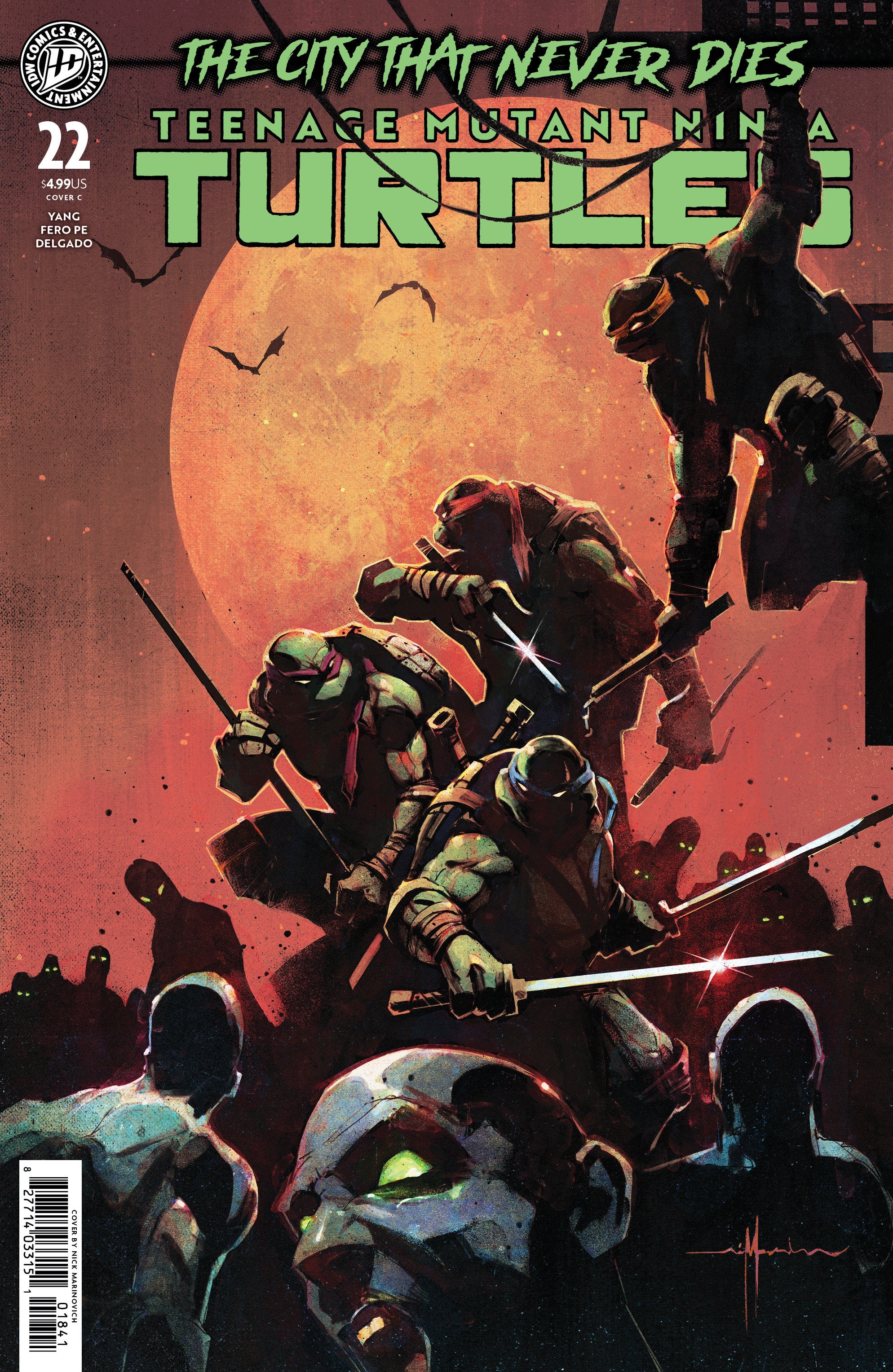 Teenage Mutant Ninja Turtles #22 Cover D - Marinkovich