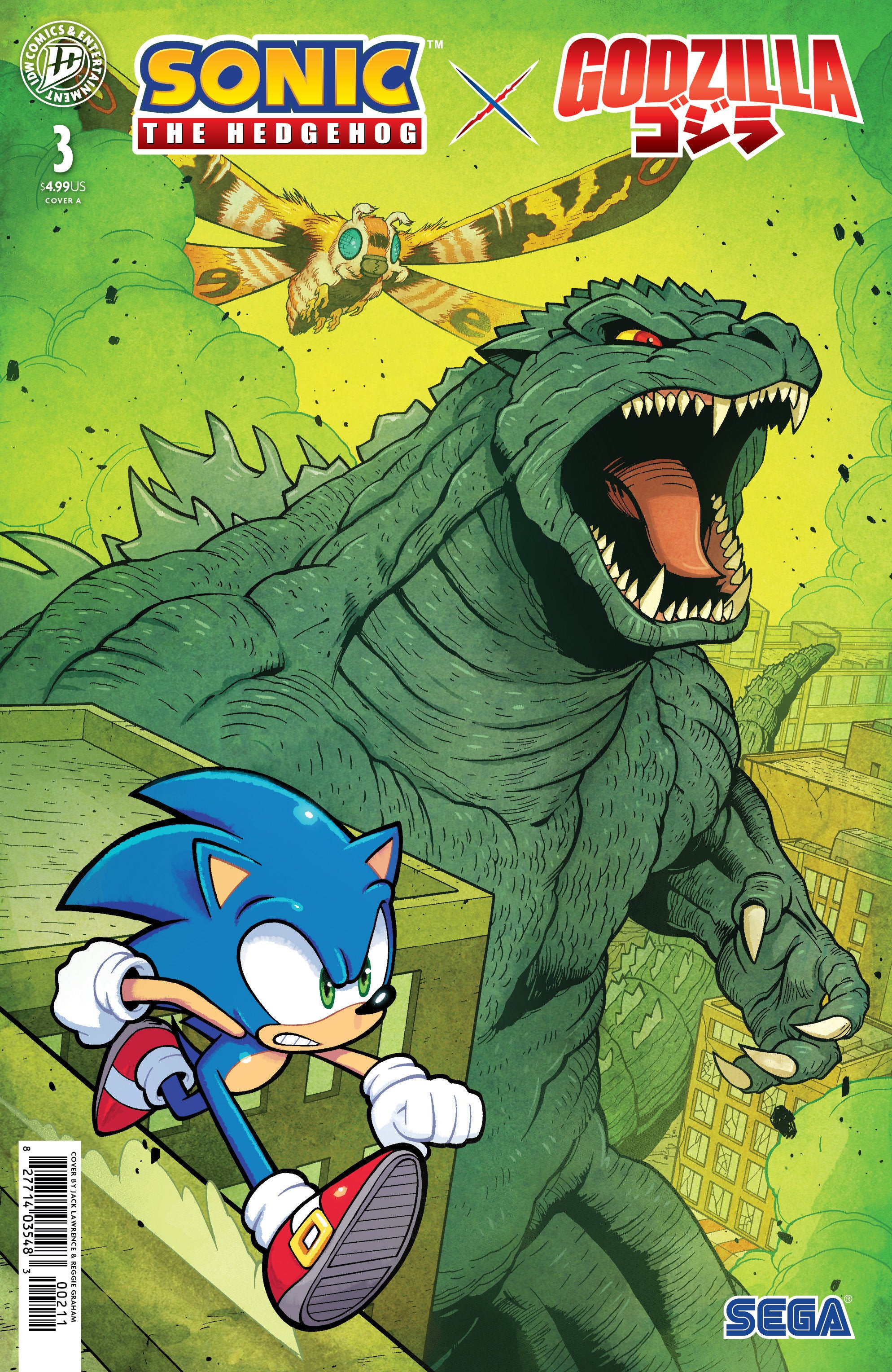 Sonic the Hedgehog x Godzilla #3