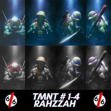 Teenage Mutant Ninja Turtles 2024 #1-4 Rahzzah 616 Exclusive Complete Variant Set — Limited to 600