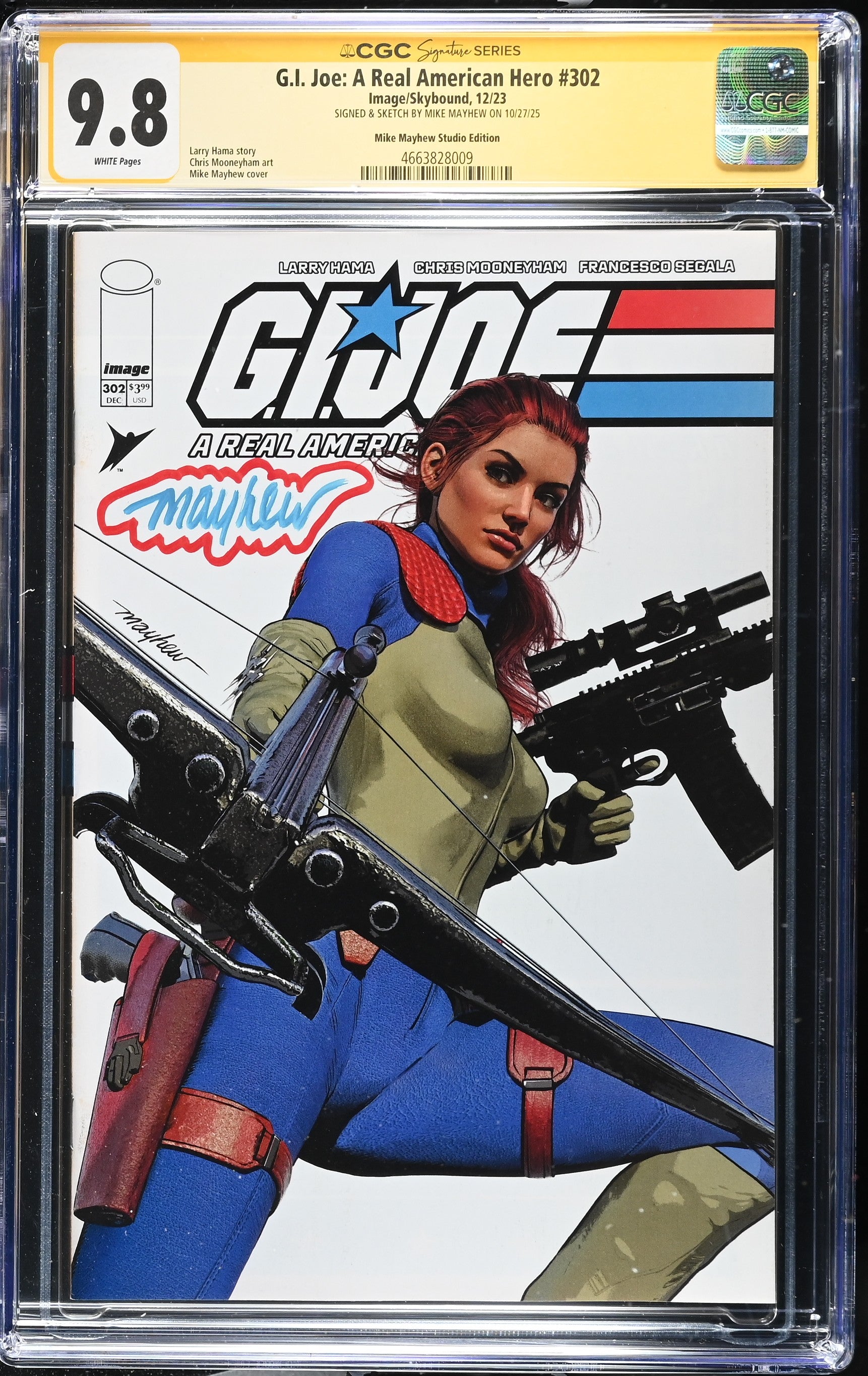 G.I.JOE: A REAL AMERICAN HERO #302 MIKE MAYHEW STUDIO EDITION CGC 9.8 SS