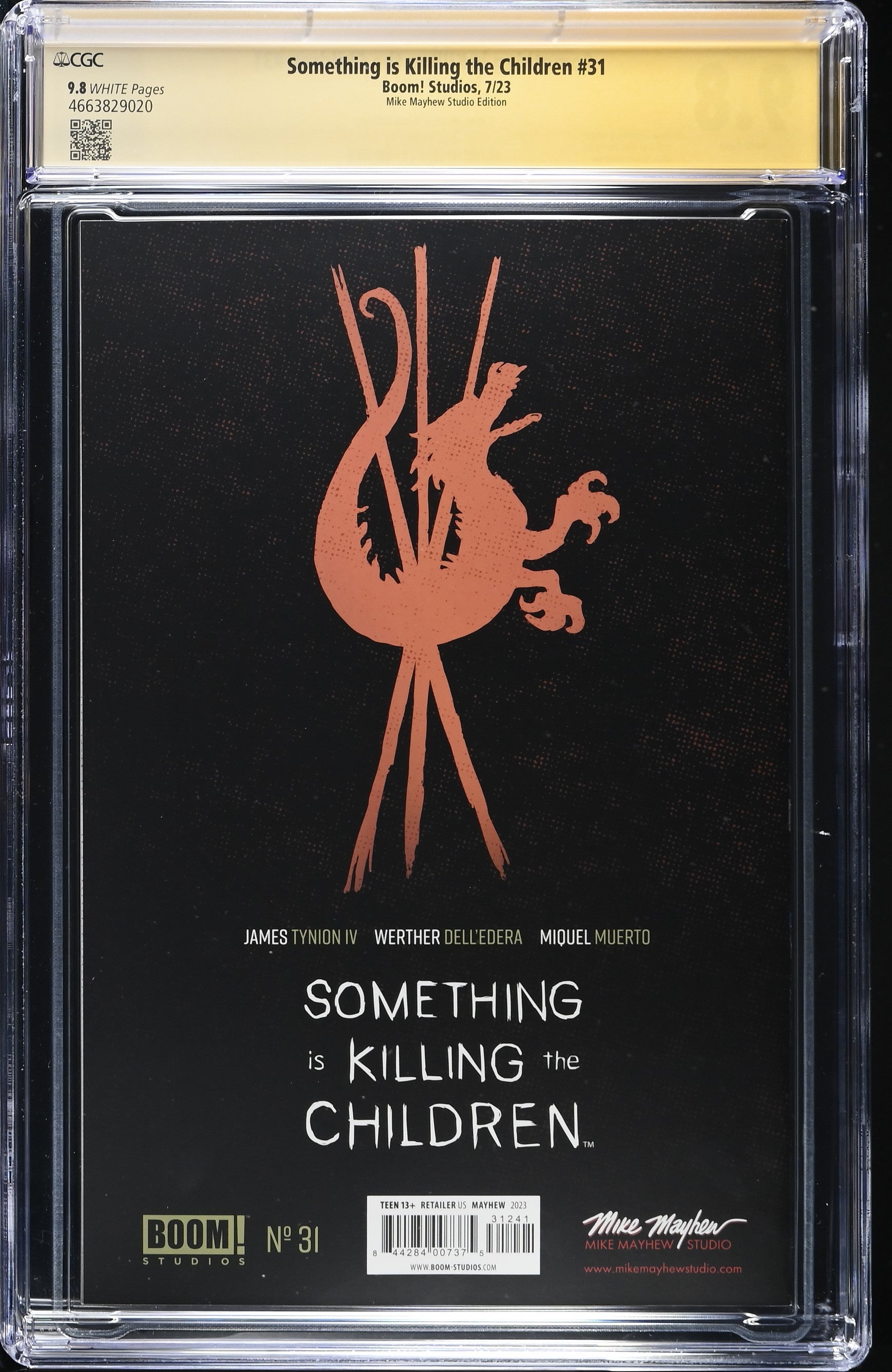 SOMETHING IS KILLING THE CHILDREN #32 MIKE MAYHEW STUDIO EDITION CGC 9.8 SS
