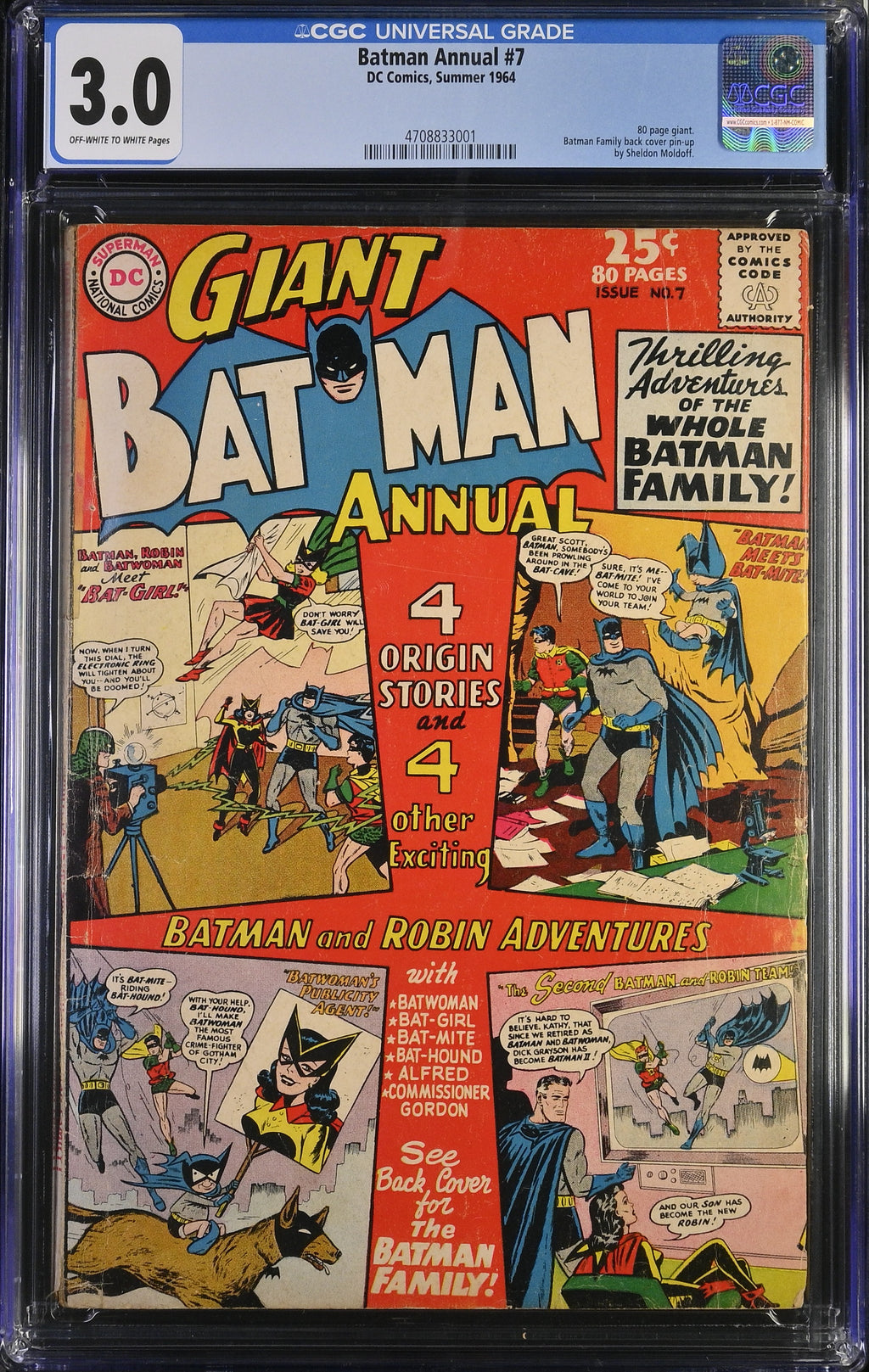 BATMAN ANNUAL #7 1964 CGC 3.0