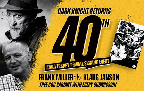 CGC Private Signing — TDKR 40th Anniversary event graphic